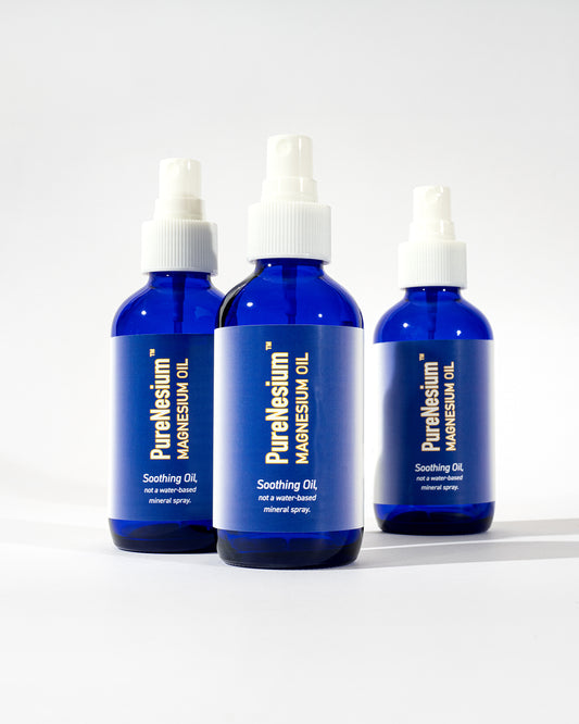 PureNesium Topical Magnesium Oil - three bottles group shot